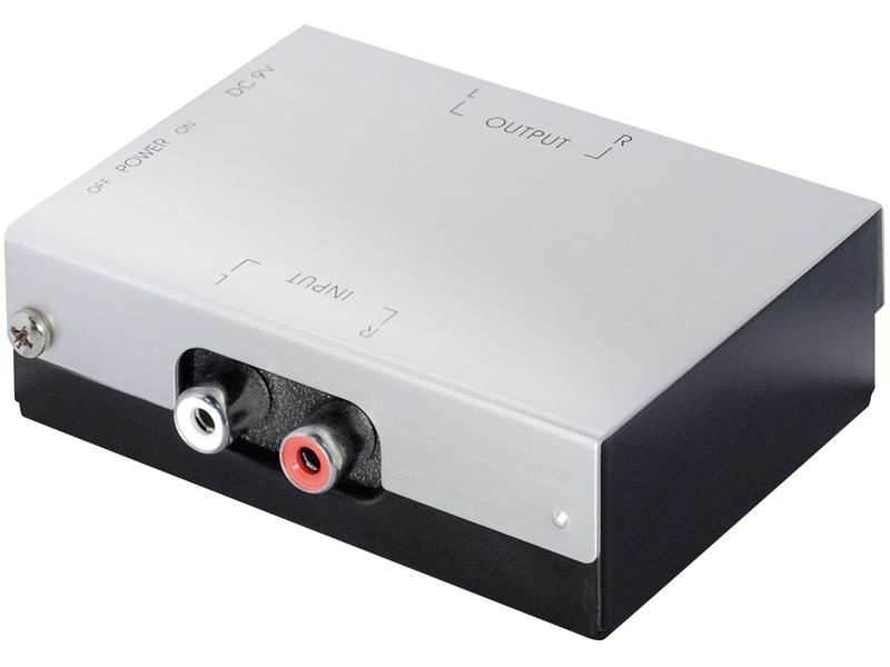 CE Vorverstärker Transmedia AZ15 Schwarz Stereo Plattenspieler-Vorverstärker
