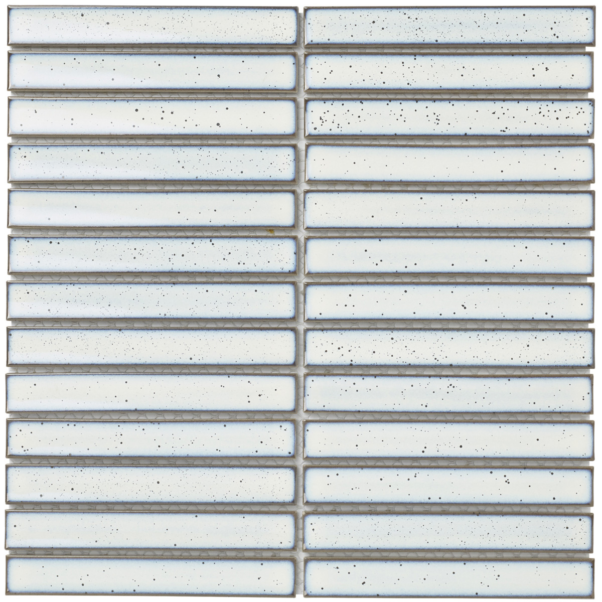 Tegelsample: The Mosaic Factory Sevilla smalle vinger 2cm mozaïek tegels 30x30 wit