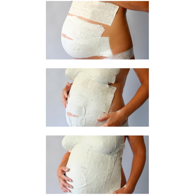 3D Erinnerungs Gips Set - Babybauch