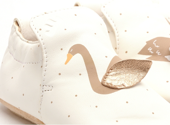 Easy peasy chaussons bebe blublu cygne 18770 blanc