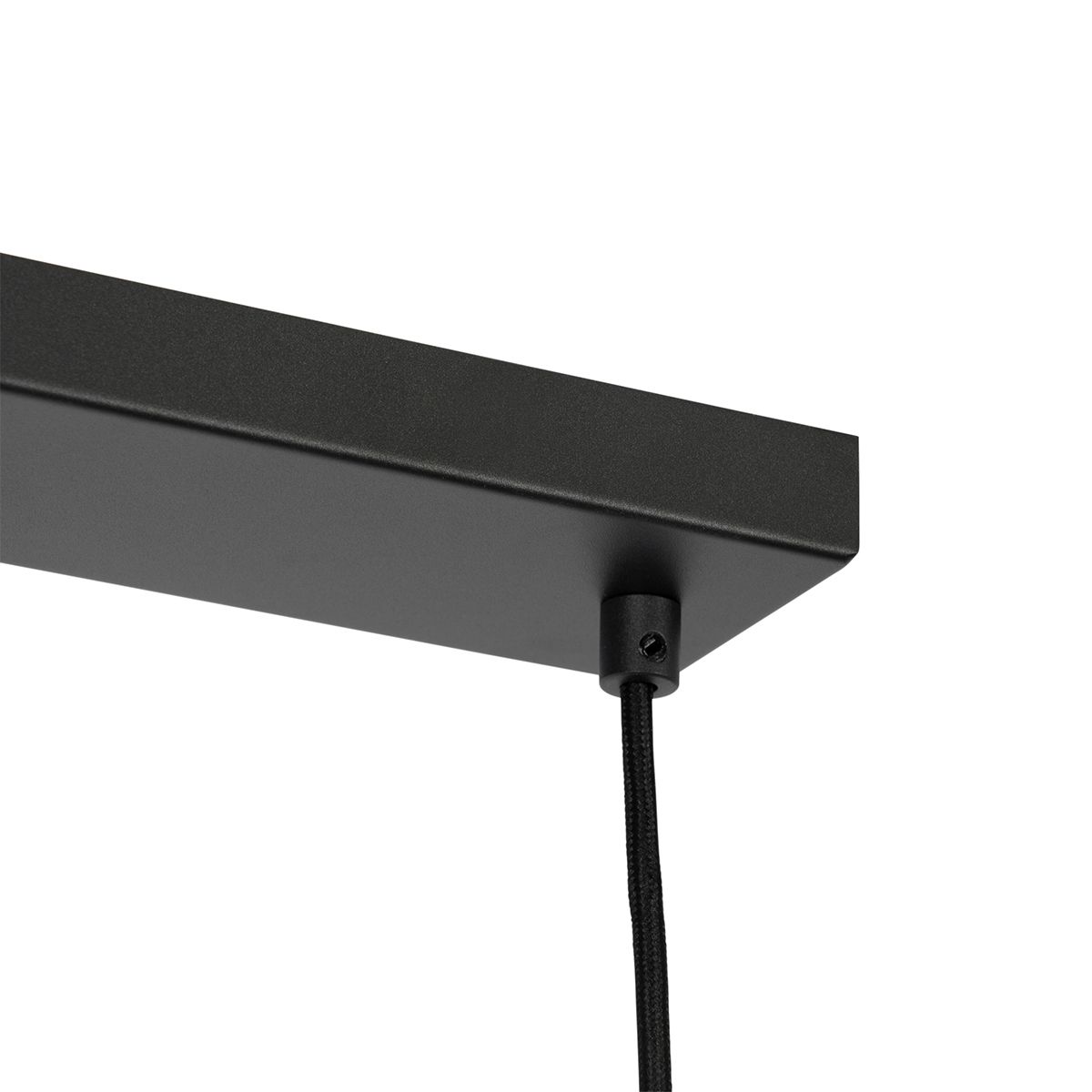 Moderne hanglamp zwart met opaal glas 4-lichts - Drop