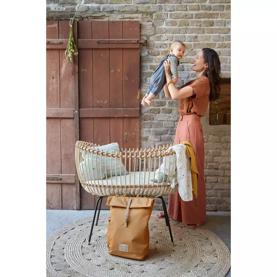 LÄSSIG Wickelrucksack Rolltop Backpack curry
