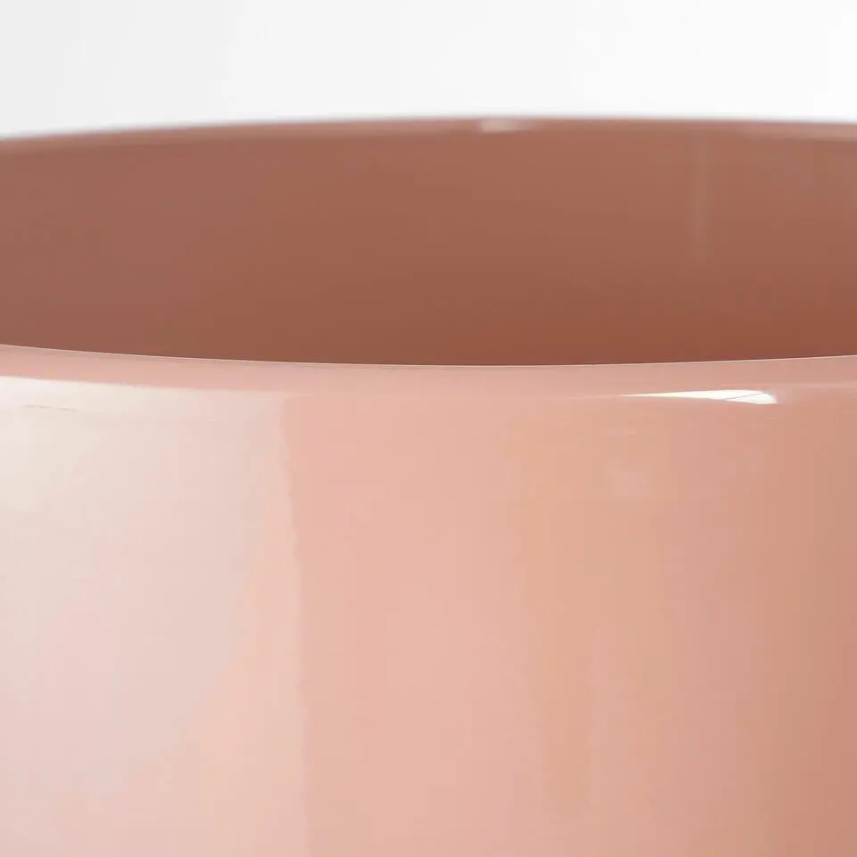Mica Decorations Planten/bloempot Tusca - roze - D13 x 13 cm