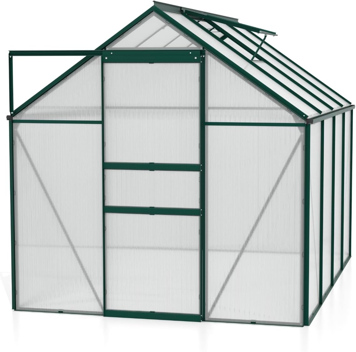 Vitavia Gewächshaus Comet 5000', smaragd, 5,0 m², 4 mm HKP | Wetterfestes & stabiles Treibhaus | Perfekt für Gemüse & Pflanzen | Robust & langlebig