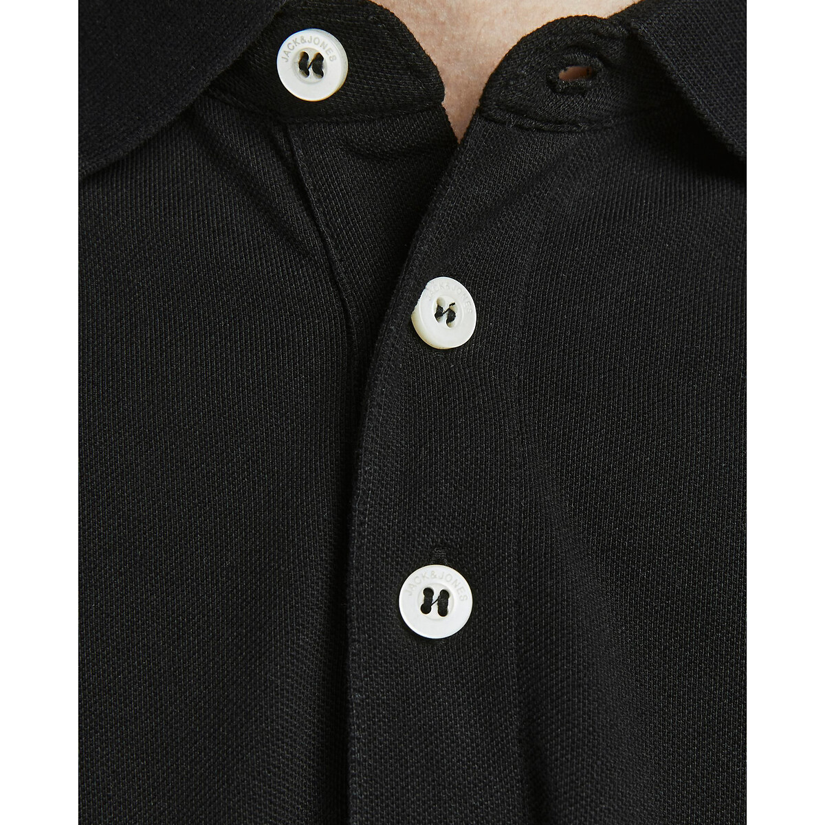 JACK & JONES<br>Camisa polo de manga curta em malha piqué