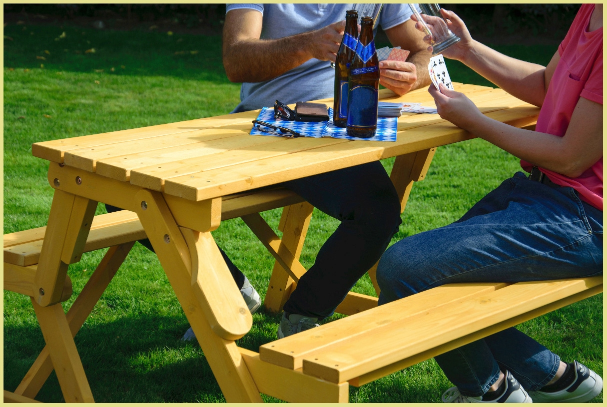 dobar Gartentisch »2 in 1« BxTxH: 138x144x77 cm