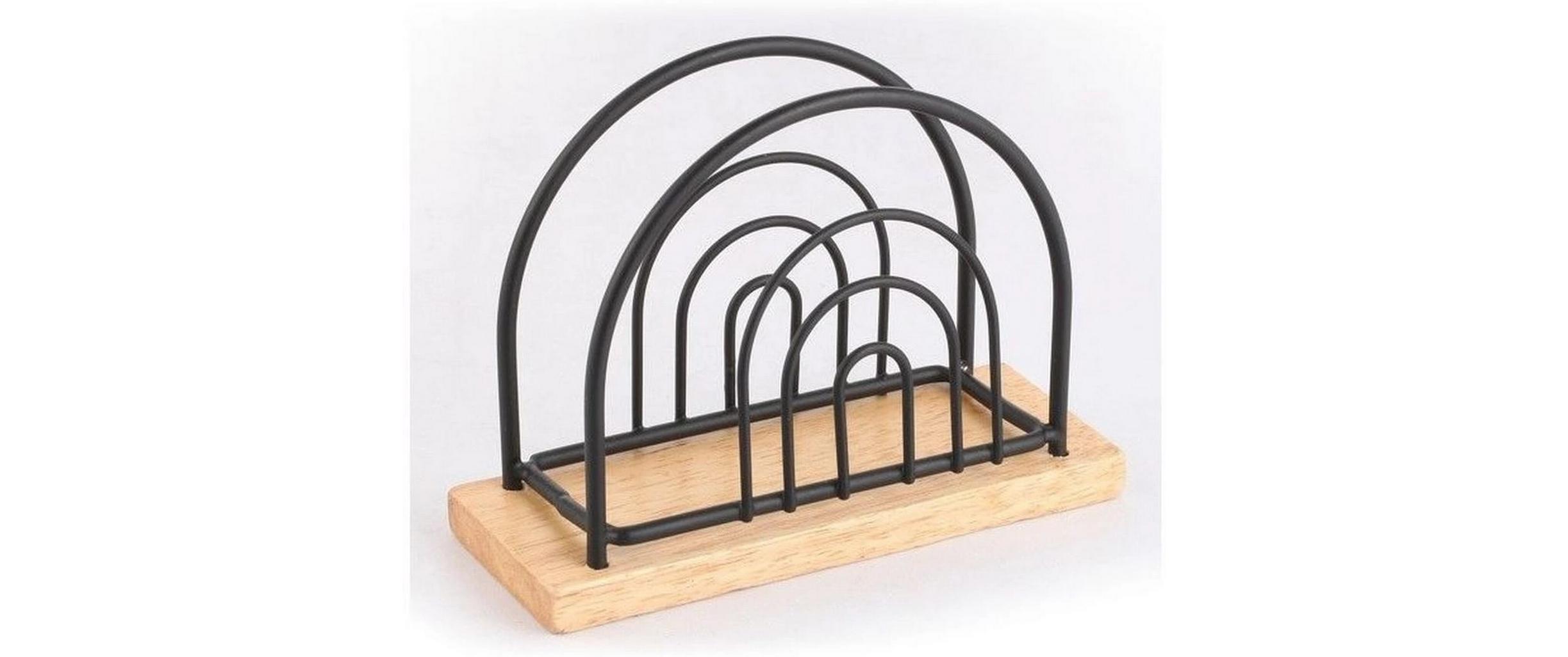 Serviettenhalter Nature/Schwarz mattServiettenhalter mit Haltegriff