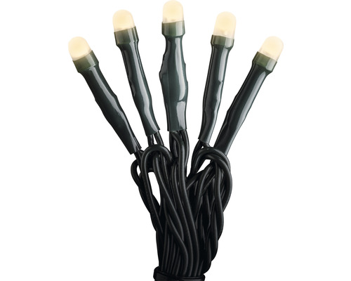 Konstsmide Micro LED-lichtsnoer 3,43 m + 3 m aansluitdraad 50 LED's amberkleurig licht