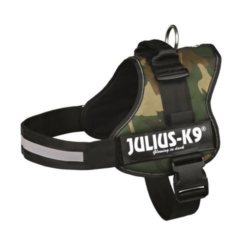Coleira de resistência camuflada verde Julius-K9 para cães