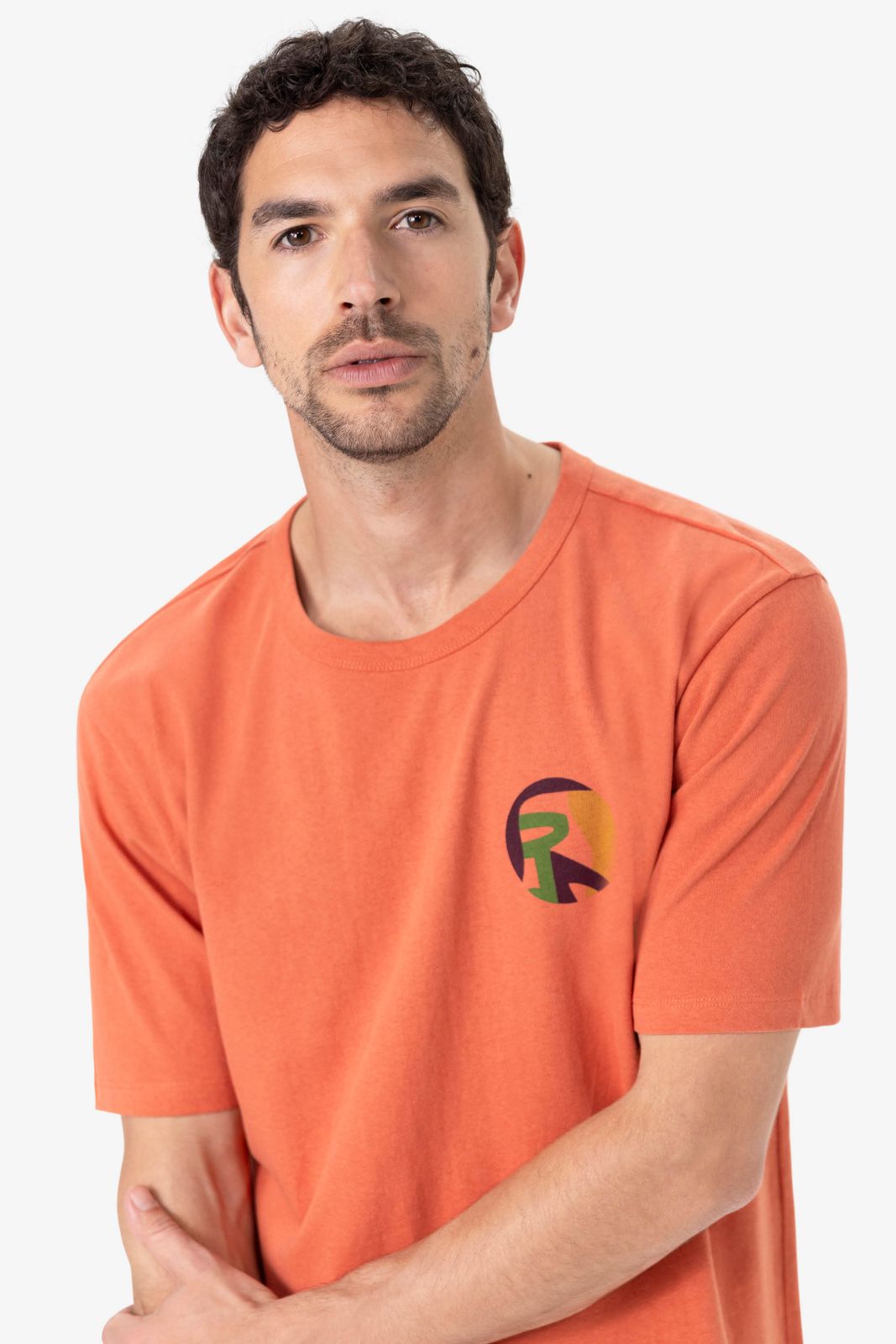 Oranje T-shirt met artwork