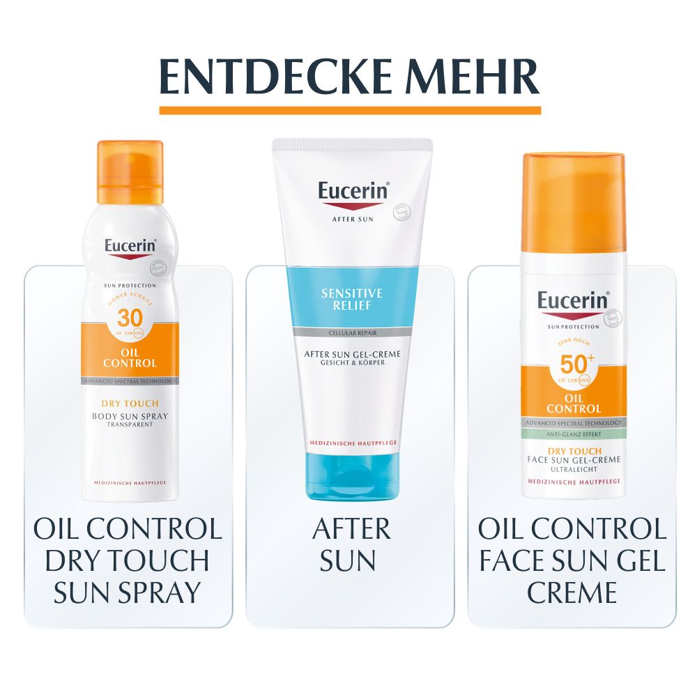 Eucerin® Oil Control Dry Touch Spray LSF 50 – Sonnenschutzspray, auch für empfindliche und zu Akne neigende Haut