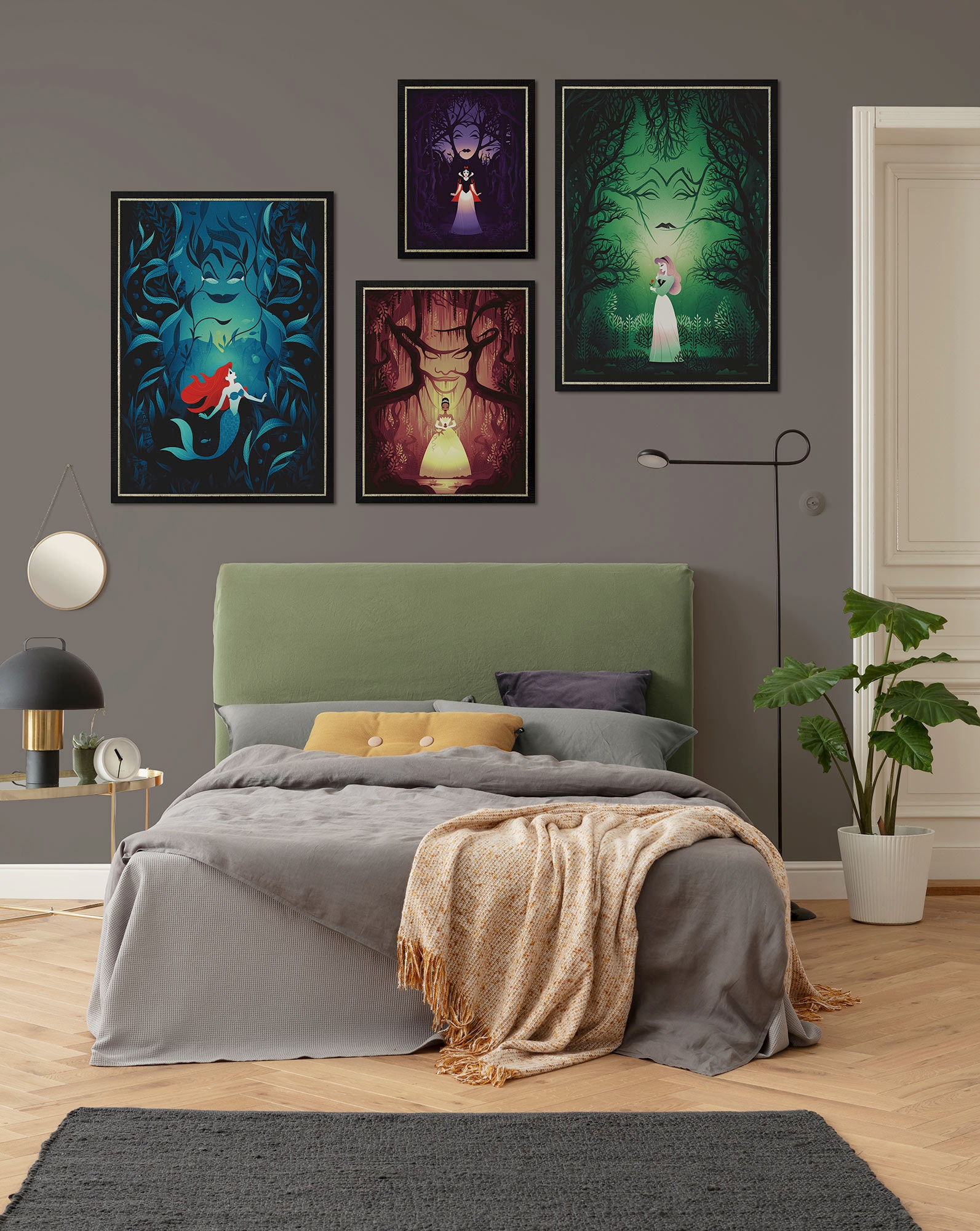 Komar Wandbild »Disney Tiana Dr. Facilier« Disney Set, 1 Stk. tlg. 50 x 70 cm (Breite x Höhe) - Kinderzimmer, Dekoration