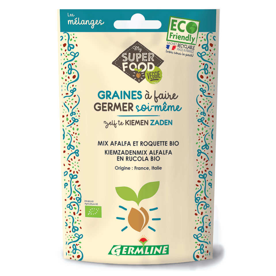 Alfalfa, roquette bio - Graines à germer