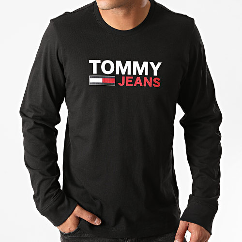 Tee Shirt Manches Longues Corp Logo 9487 Noir