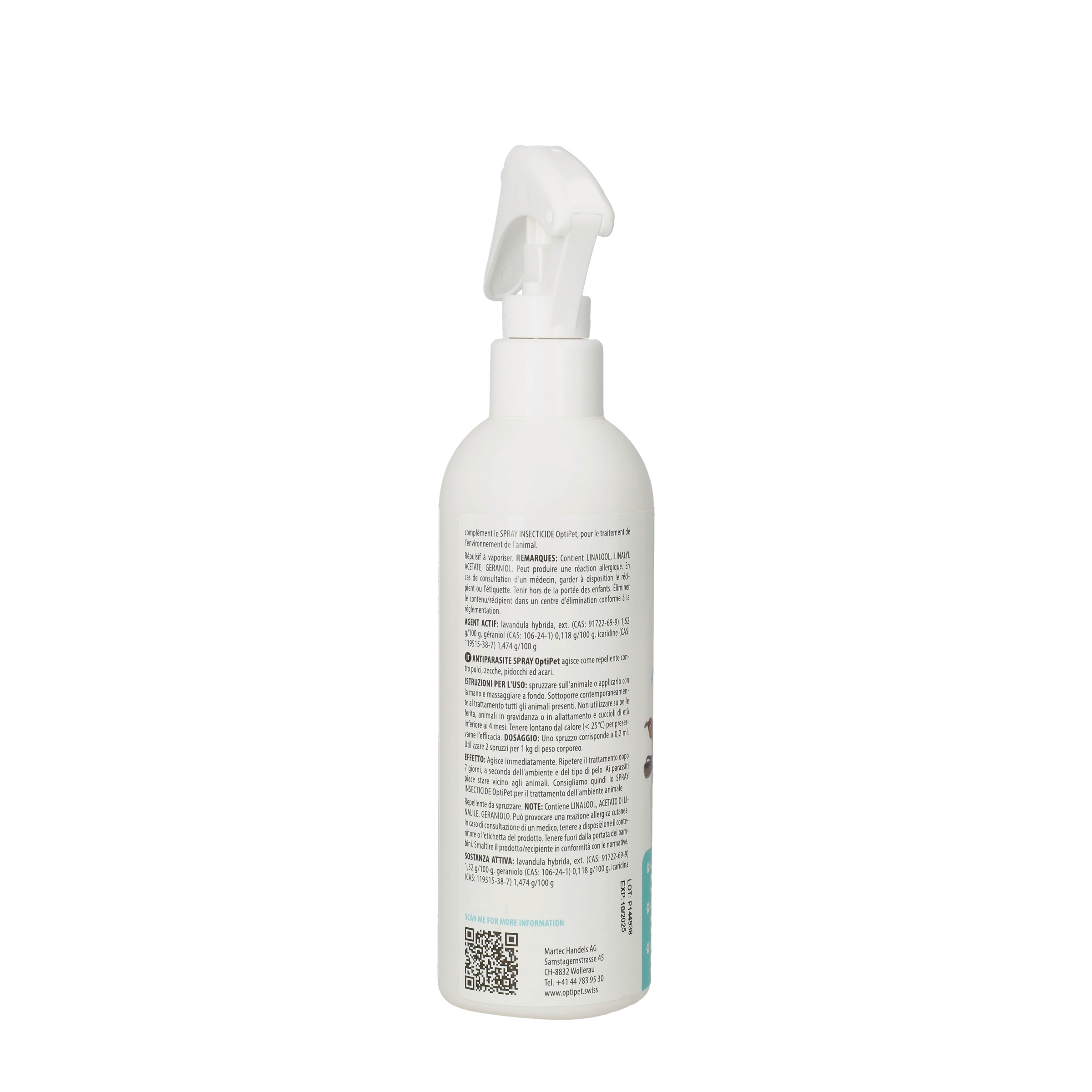 (250ml) Haustier Anti-Parasite Spray Ungeziefer Fellpflege für Hunde / Katzen (47224)
