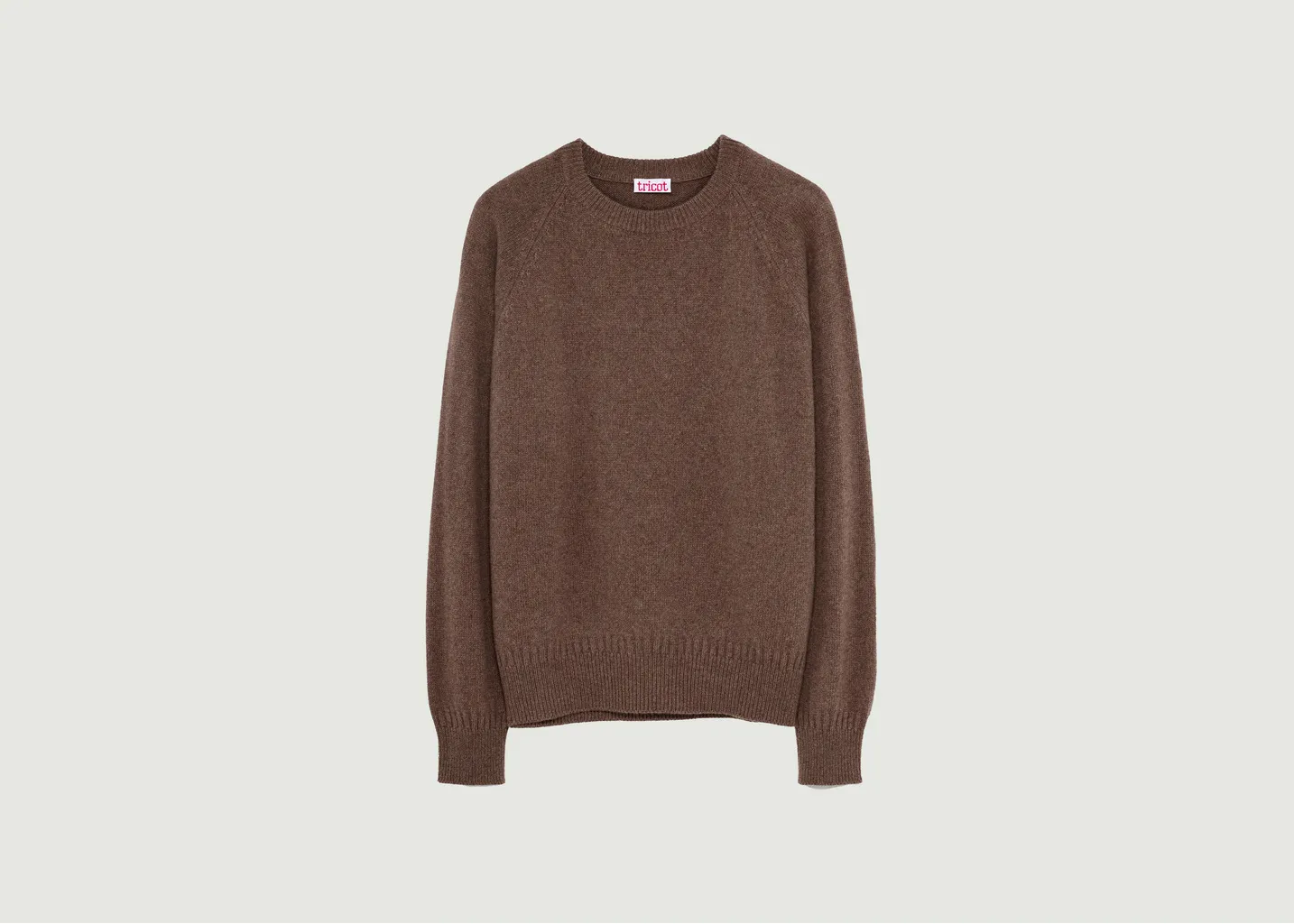 Pull Col Rond En Cachemire Tricot