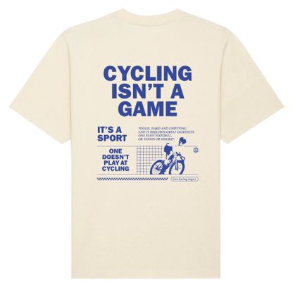 T-Shirt Ample Unisexe Çois 'Cycling isn't a Game' Beige