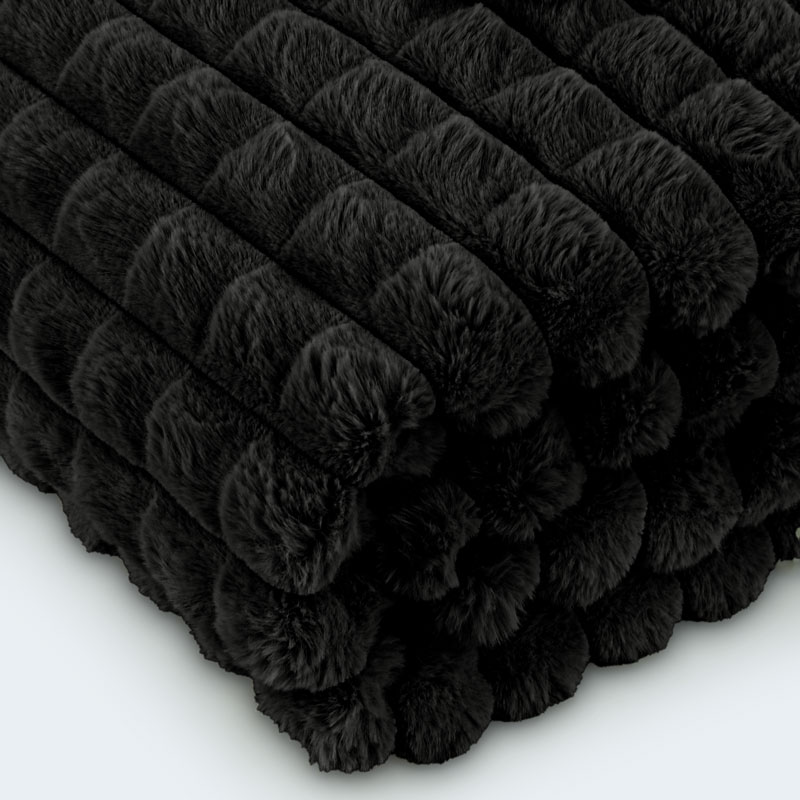 Plaid imitation fourrure 'Squadri'