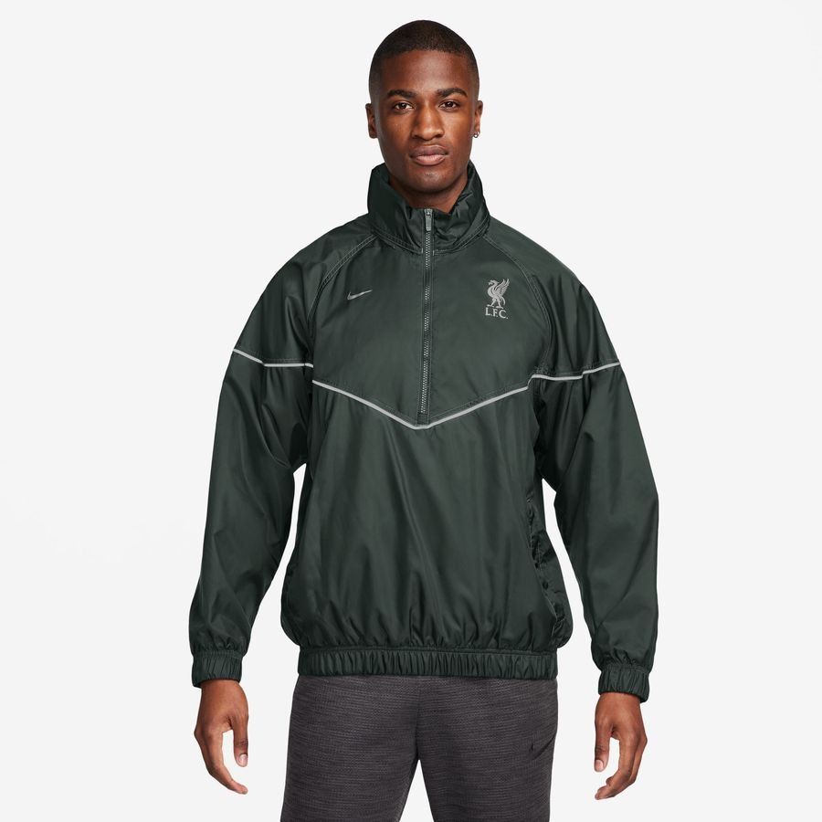 Liverpool Coupe-Vent Anorak - Vert/Argenté