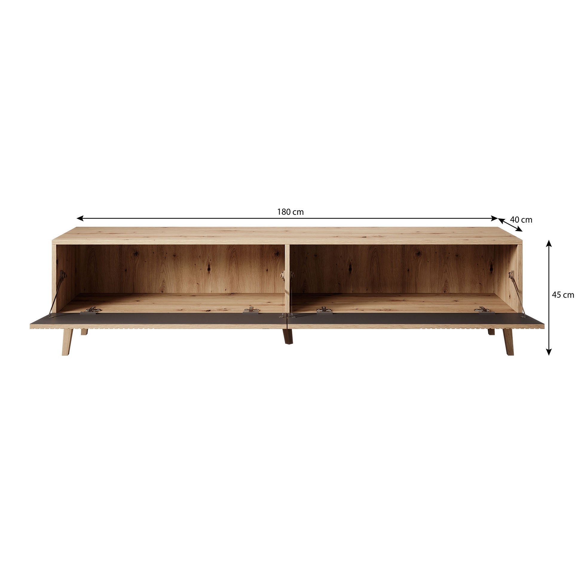 Meubella - TV-Meubel Bali - Eiken - 180 cm