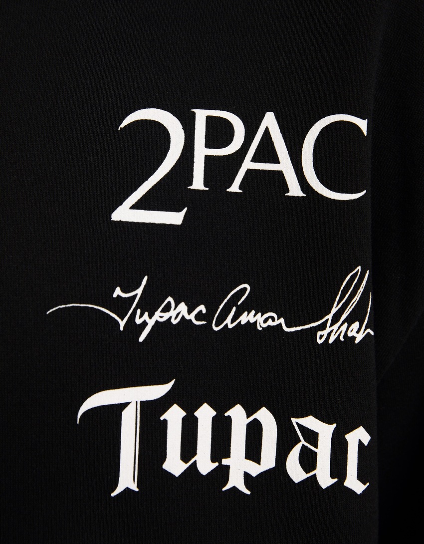 Moletom Tupac de gola redonda