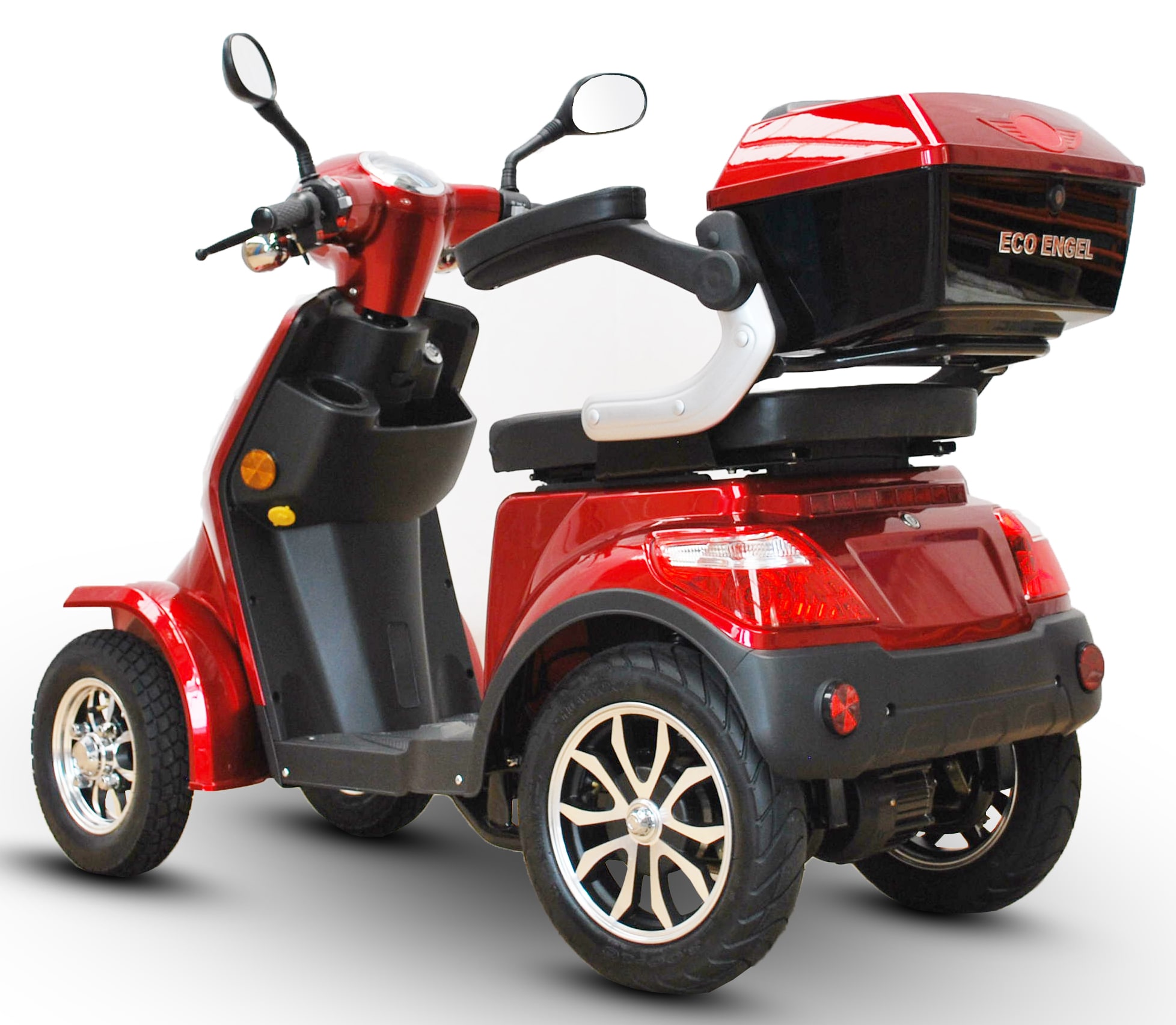 ECO ENGEL 510 E-Scooter 4 Räder25 km/h Seniorenmobil, Rot - versch. Farben