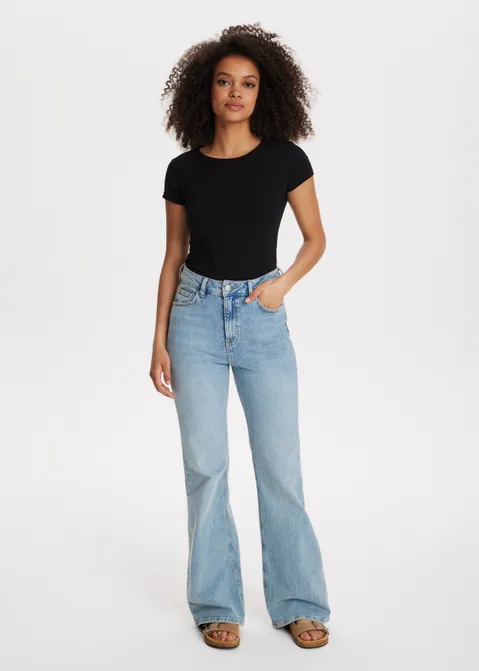 Basic t-shirt zwart (ZWART)
