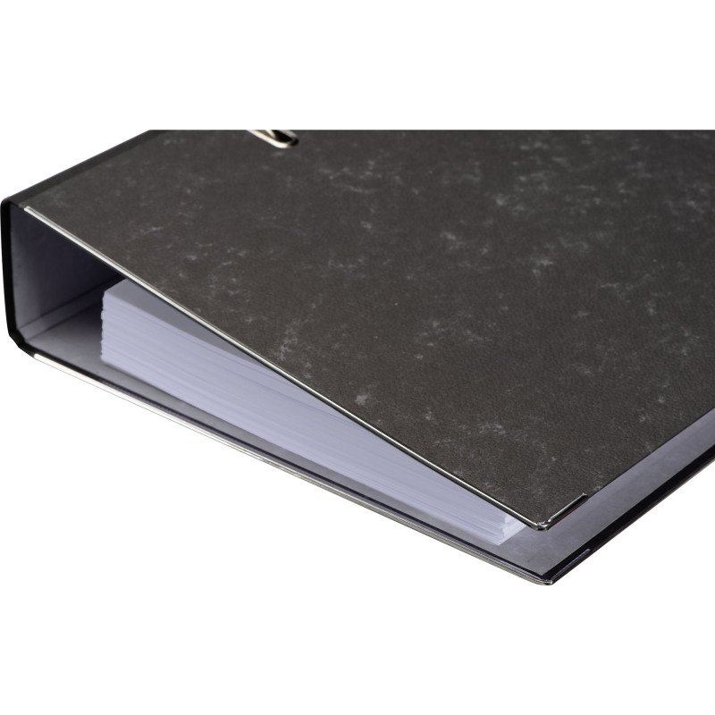 Classeur à levier cartonné A4 maxi - Dos 7.5 cm gris
