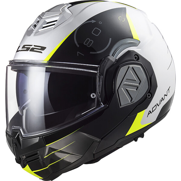 LS2 - Casque FF906 Advant Codex Blanc / Noir / Jaune