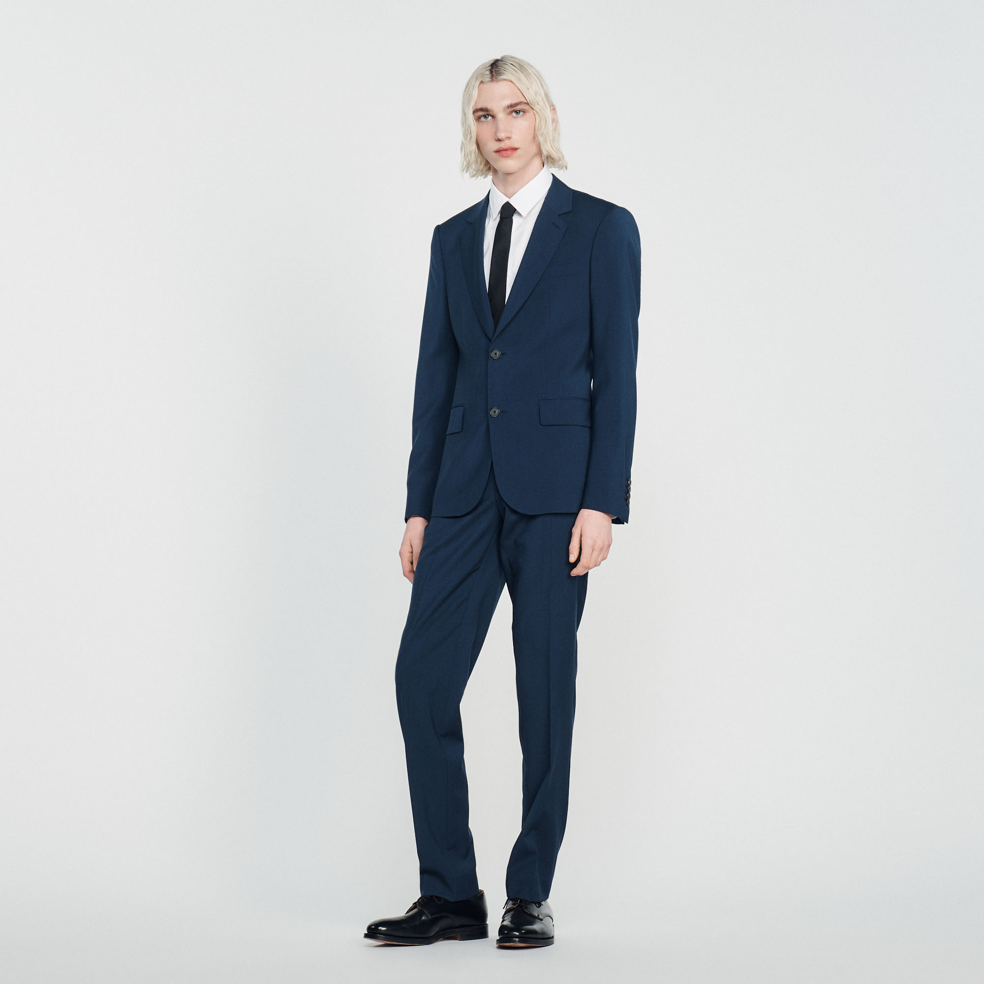 Veste de costume en laine vierge