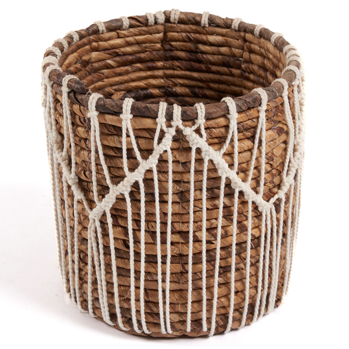 Bazar Bizar Panier Macra-mazing Basket  marron/blanc - D.17xH.19 cm