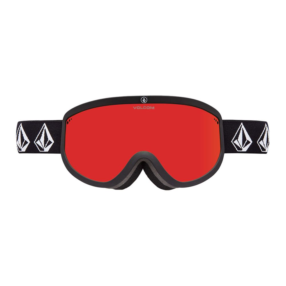 Volcom FOOTPRINTS - Masque ski Homme matte black stone/red chrome
