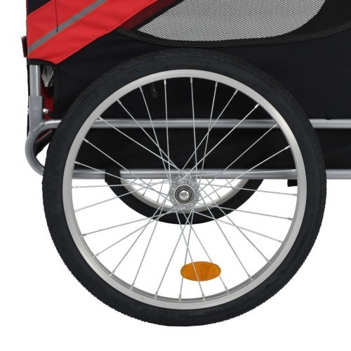 Reboque preto para bicicletas de animais de estimação