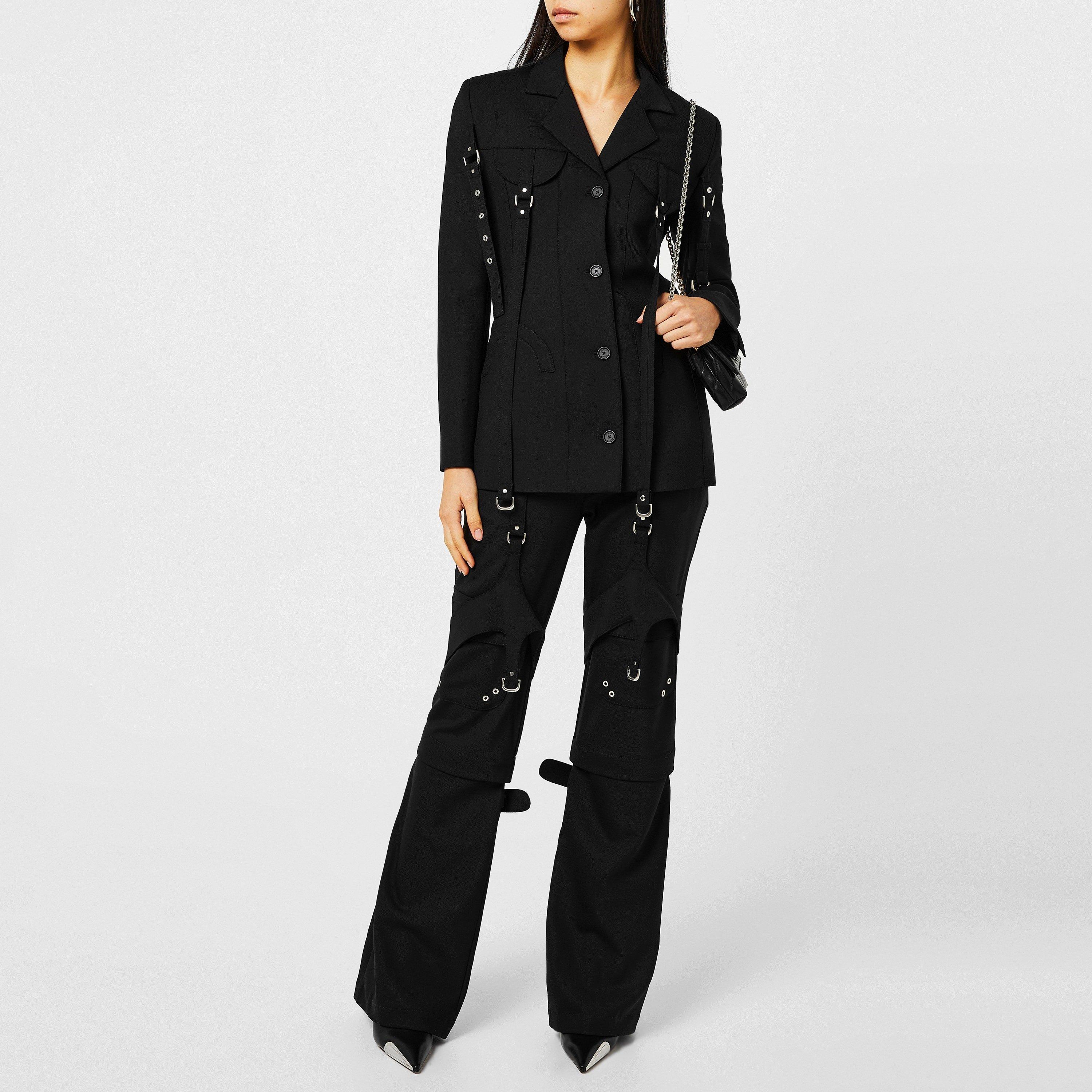 Off White Belted Cargo Blazer