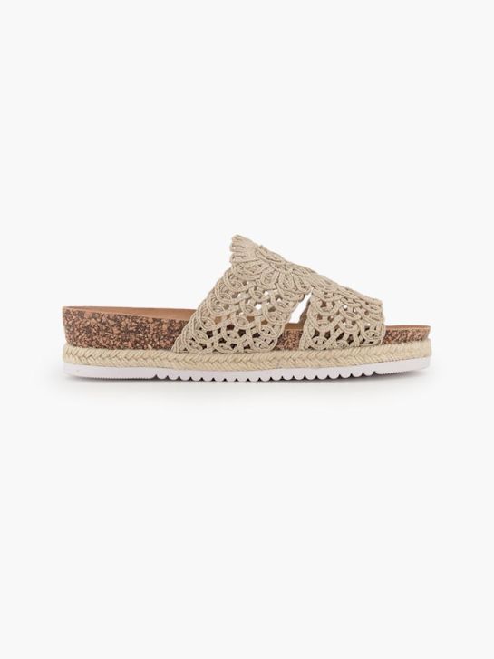 Graceland Pantolette Taupe