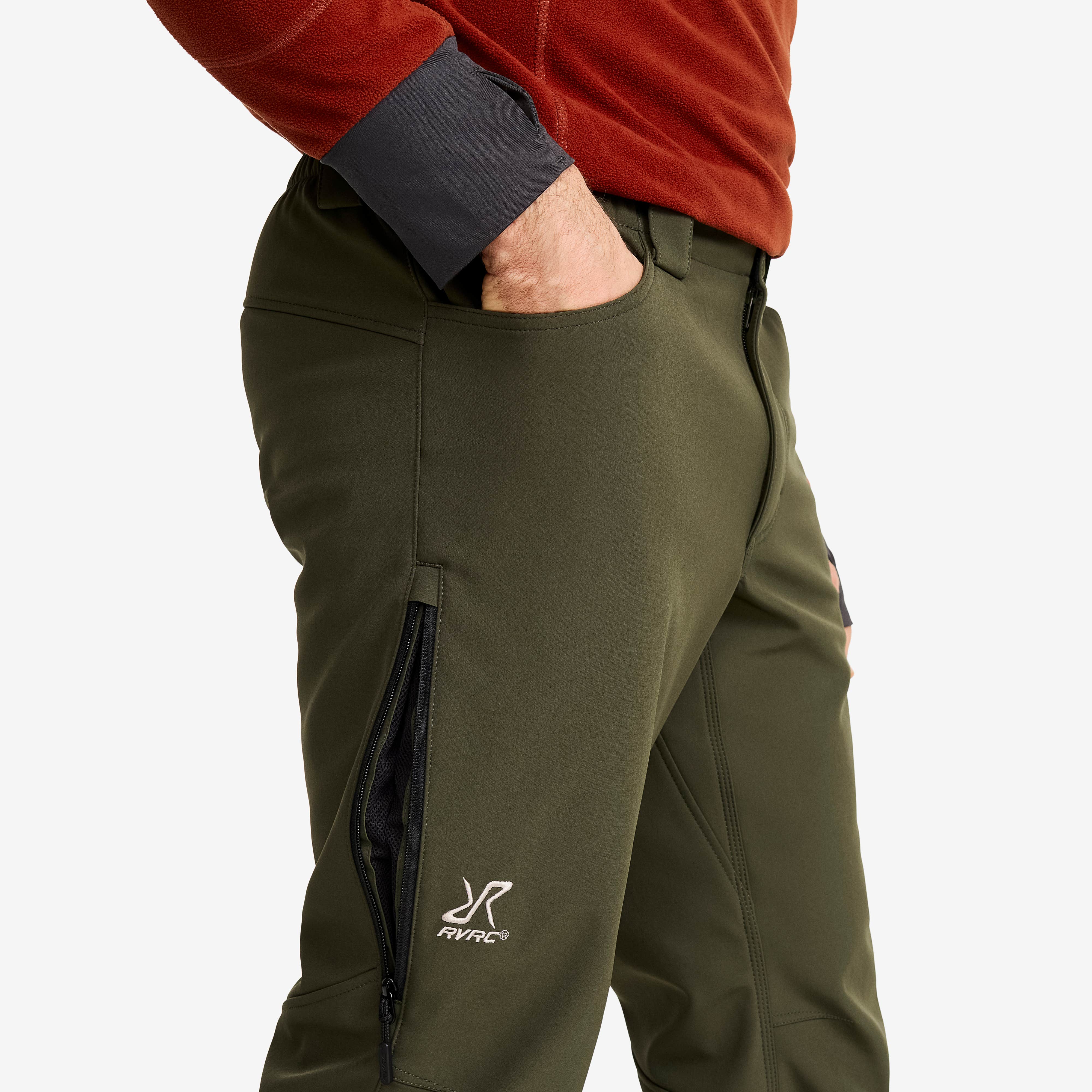 Hiball Essential Softshell Pants Herre Forest Night