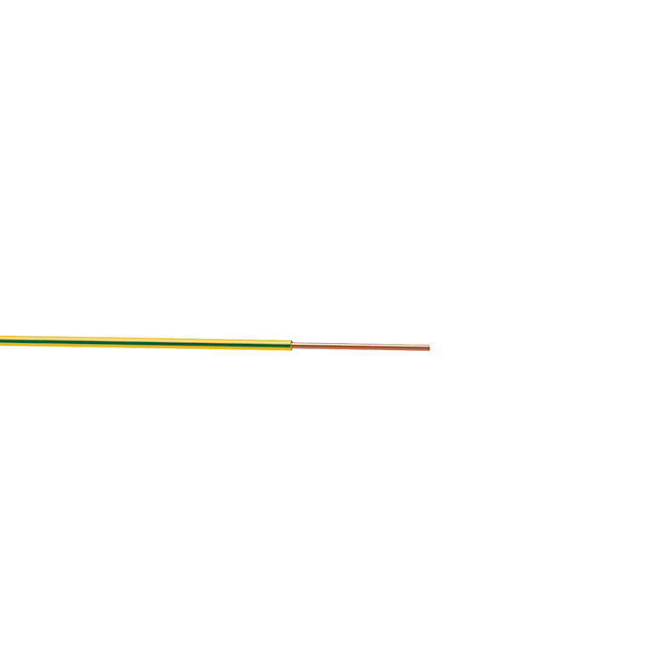 Fil 2,5mm² H07VU vert/jaune couronne 25m