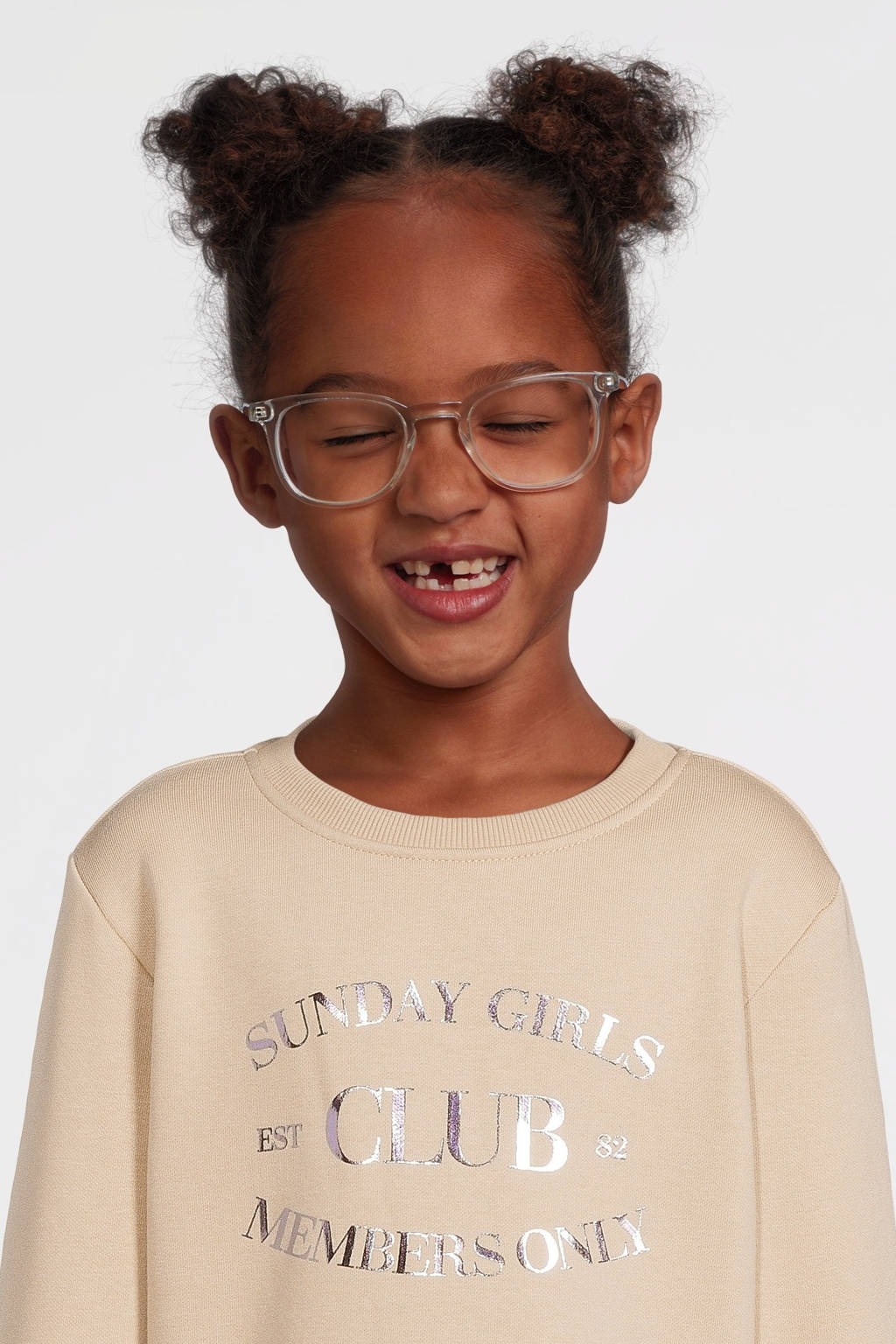 Cars sweater LIAN met printopdruk lichtzand