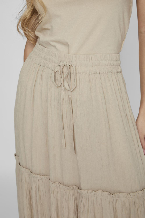 Vila beige dames rok