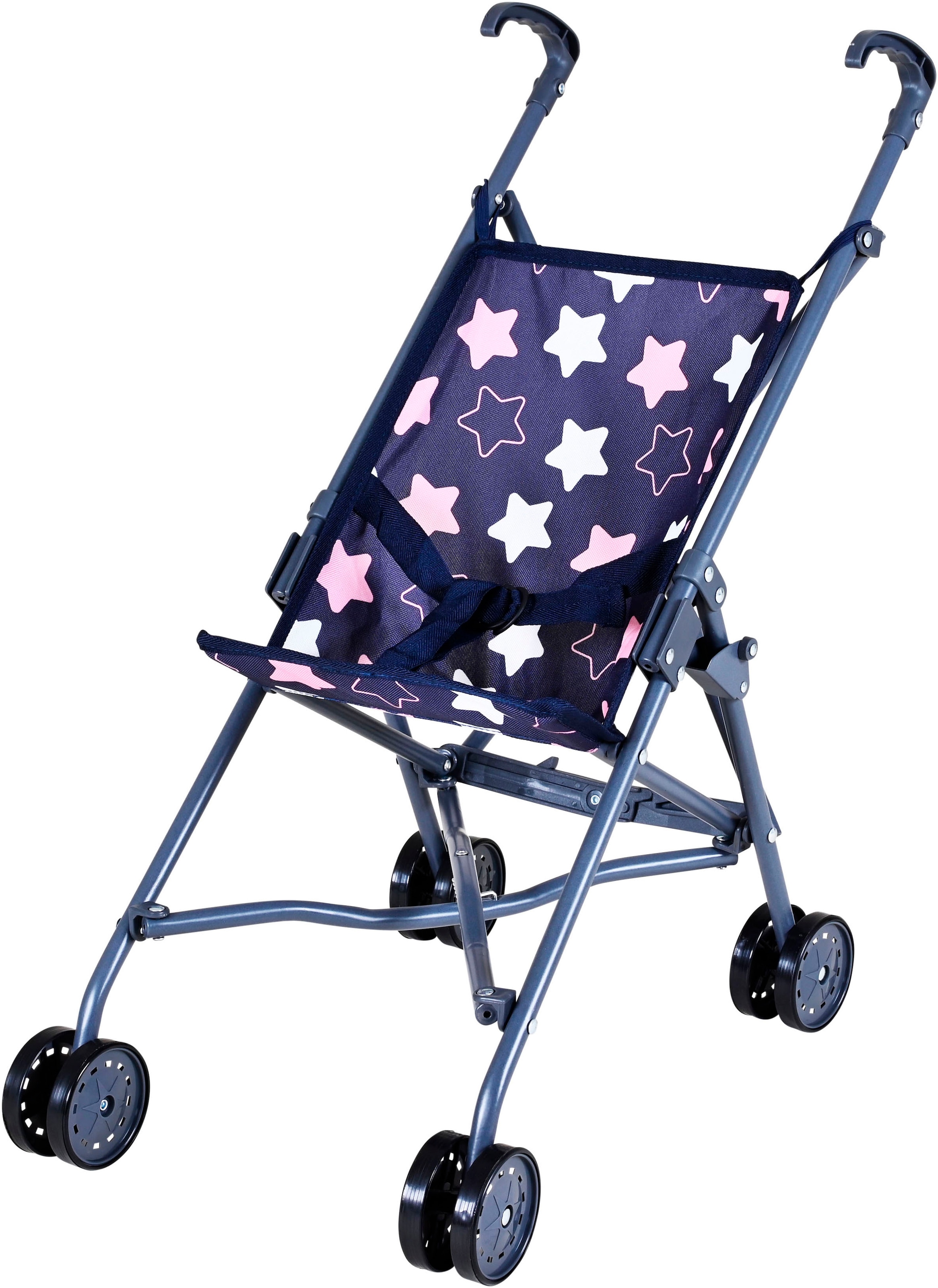 Knorrtoys® Puppenbuggy »Sim - star blue pink«