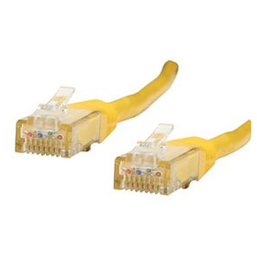 Cable RJ45 Cat 6 U/UTP (jaune) - 0,5 m