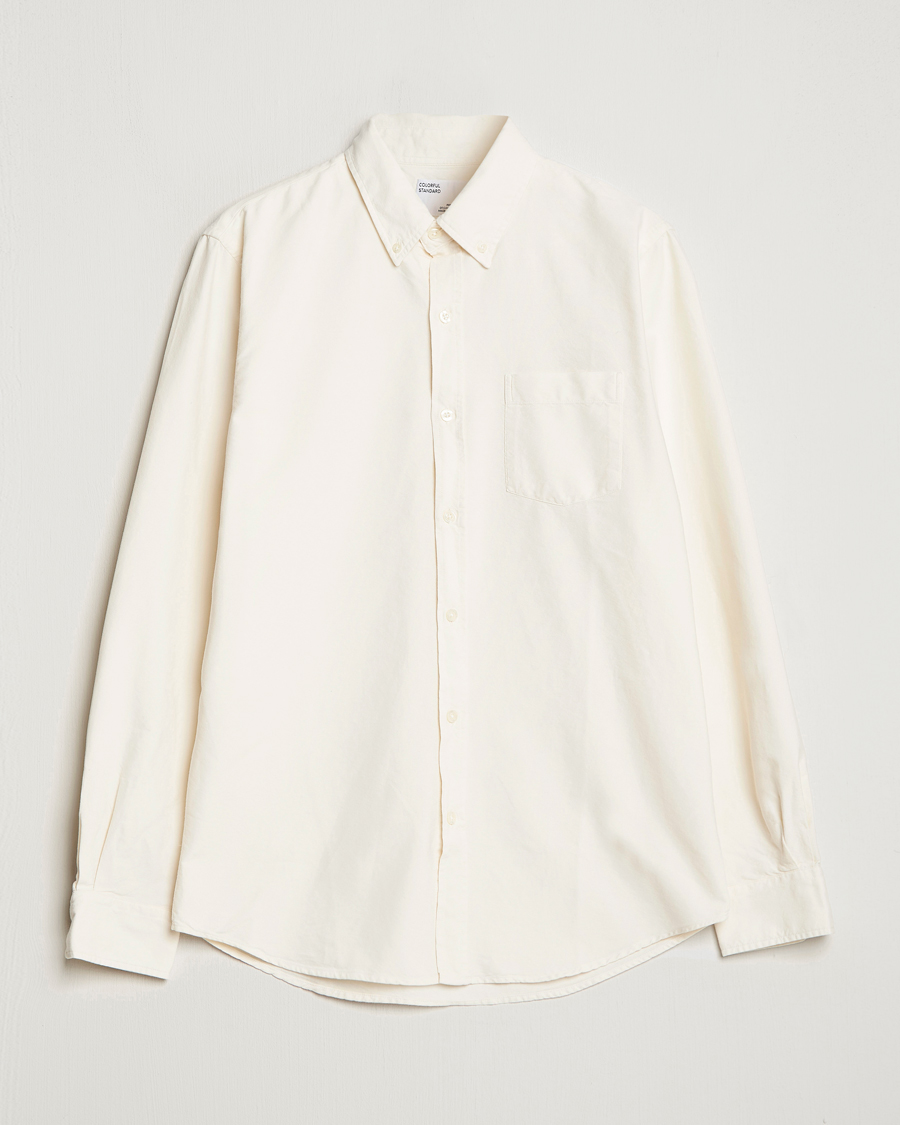 Colorful Standard Classic Organic Oxford Button Down Shirt Ivory White