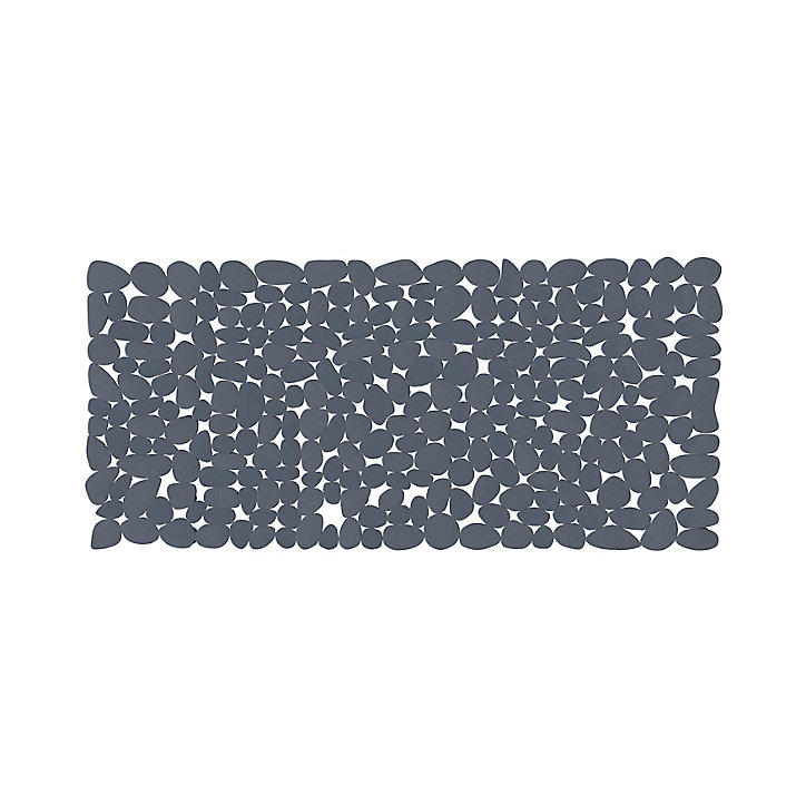 Tapis antidérapant rectangulaire baignoire et douche GoodHome Koros coloris bleu nuit en PVC L.70 x l.33 cm