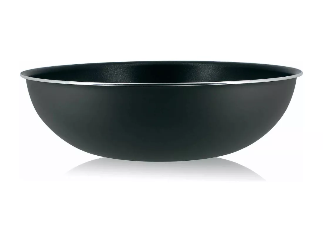 Menastyl - Wok 28cm Aluminium Sans Poignee Amovible Iris Anti-adhesif