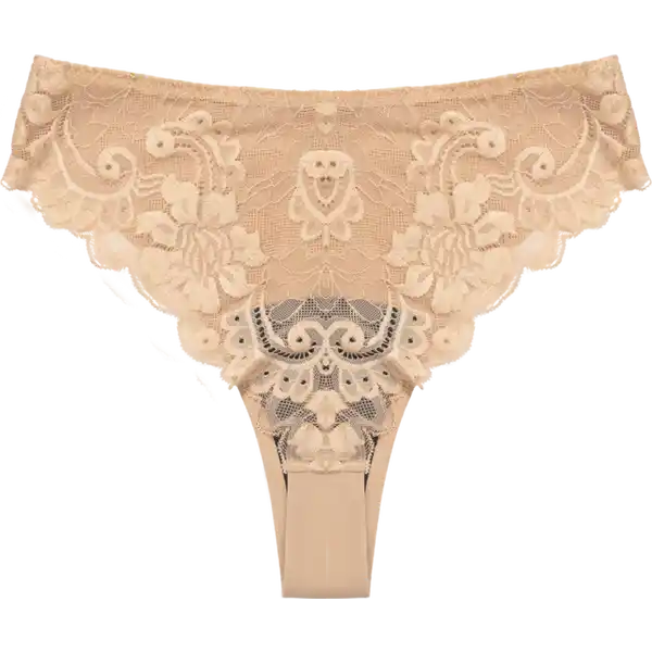 Periodenunterwäsche Brazilian mit Spitze Gr. S nude
