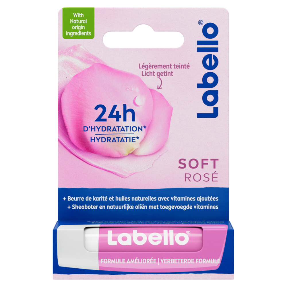 Labello Lippenbalsem Blister Soft Rose4,8 gr