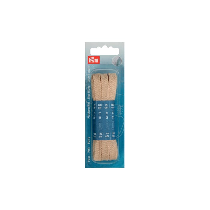 Prym-1 paar platte schoenveters 8mm/120cm