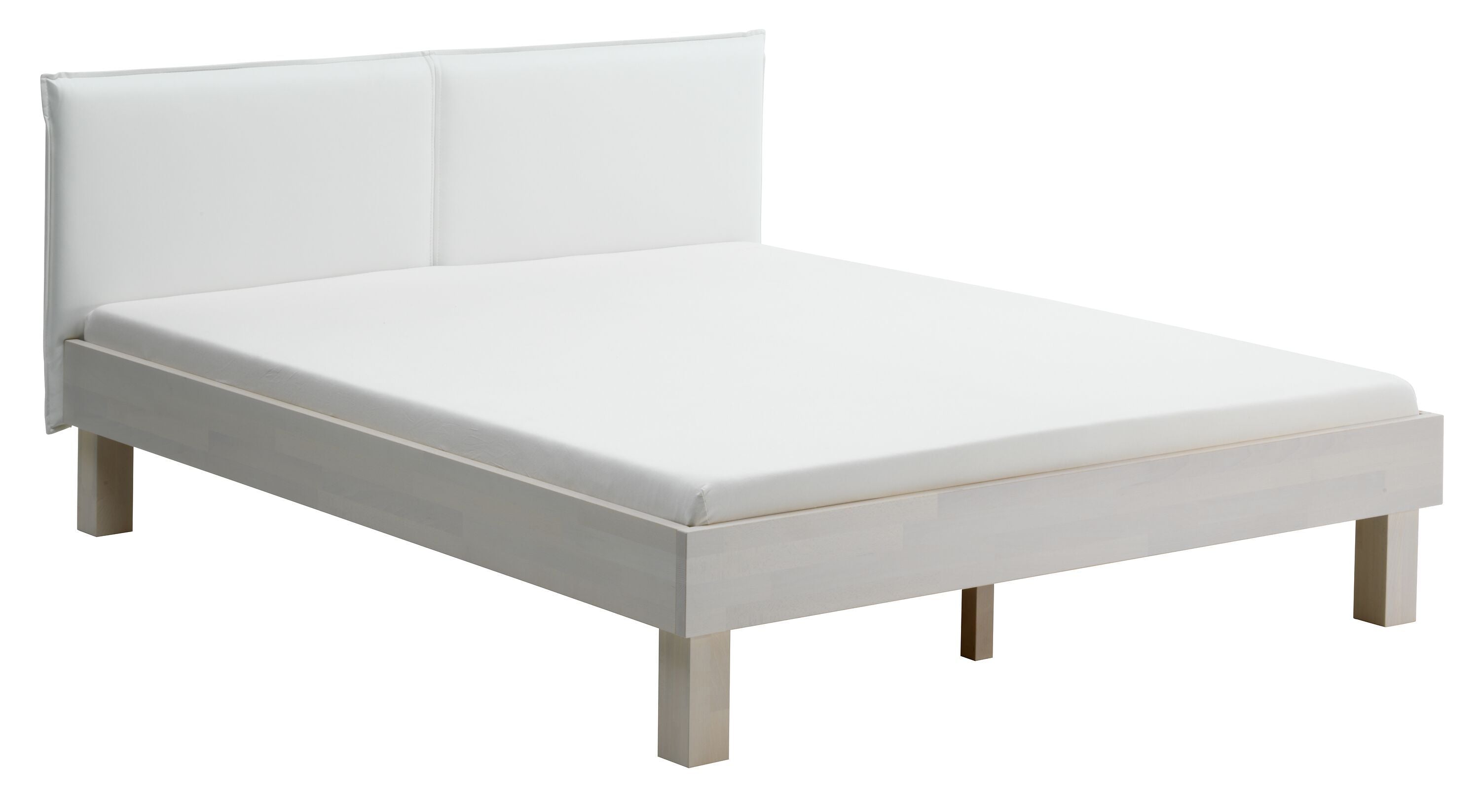 CARA Bett - Buche weiss / B: 160.0 cm x T: 200.0 cm