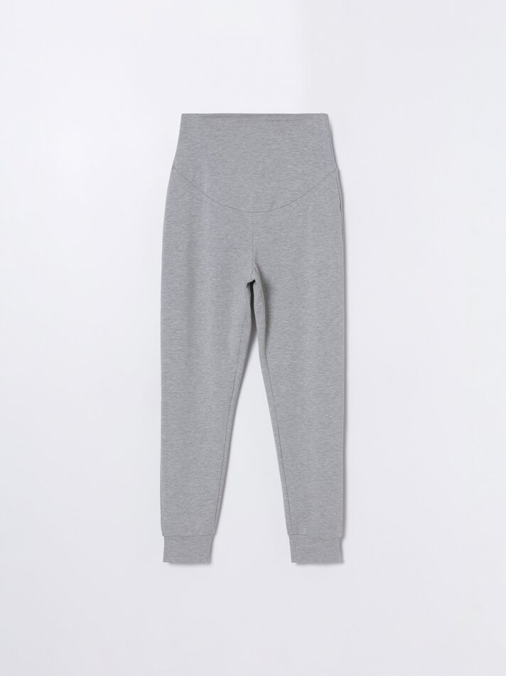 Calça de treino para gestantes - Cinza mesclado