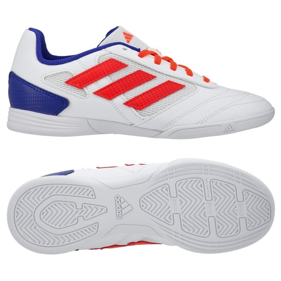 adidas Super Sala 2 IC - Blanc/Rouge/Bleu Enfant